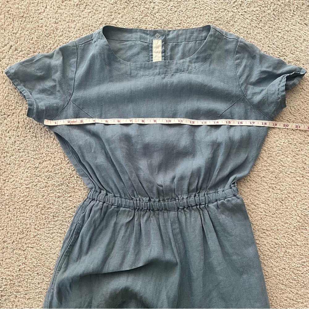 notPERFECTLINEN Light Blue Linen Jumpsuit - Picture 5 of 10